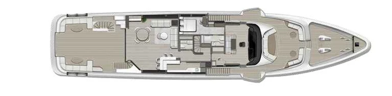 Моторная яхта Majesty 140 plan 3