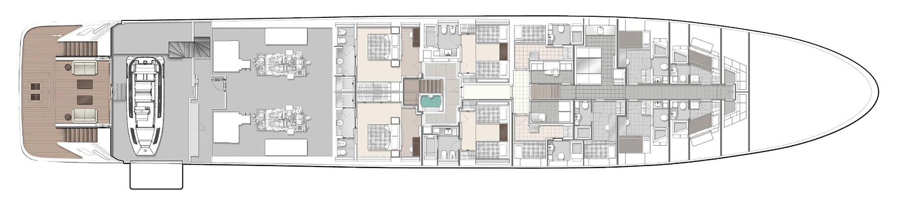 Моторная яхта Majesty 175 plan 3