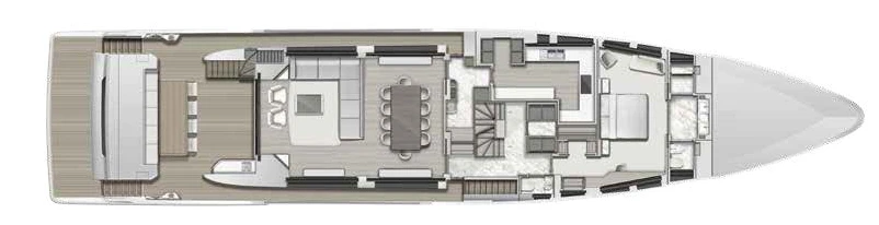 Моторная яхта Majesty 120 plan 4